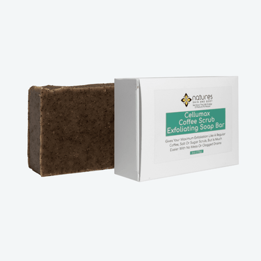Cellumax Coffee Scrub Exfoliating Soap Bar - Gives You Maximum Exfoliation Like A Regular Coffee, Salt Or Sugar Scrub But Is Much Easier, With No Mess Or Clogged Drains.